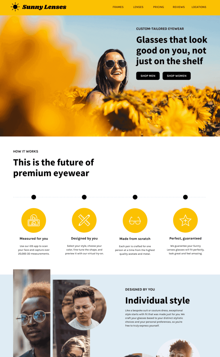 Marketing de sitios web para Pymes: Guía definitiva 21 Landing page de producto