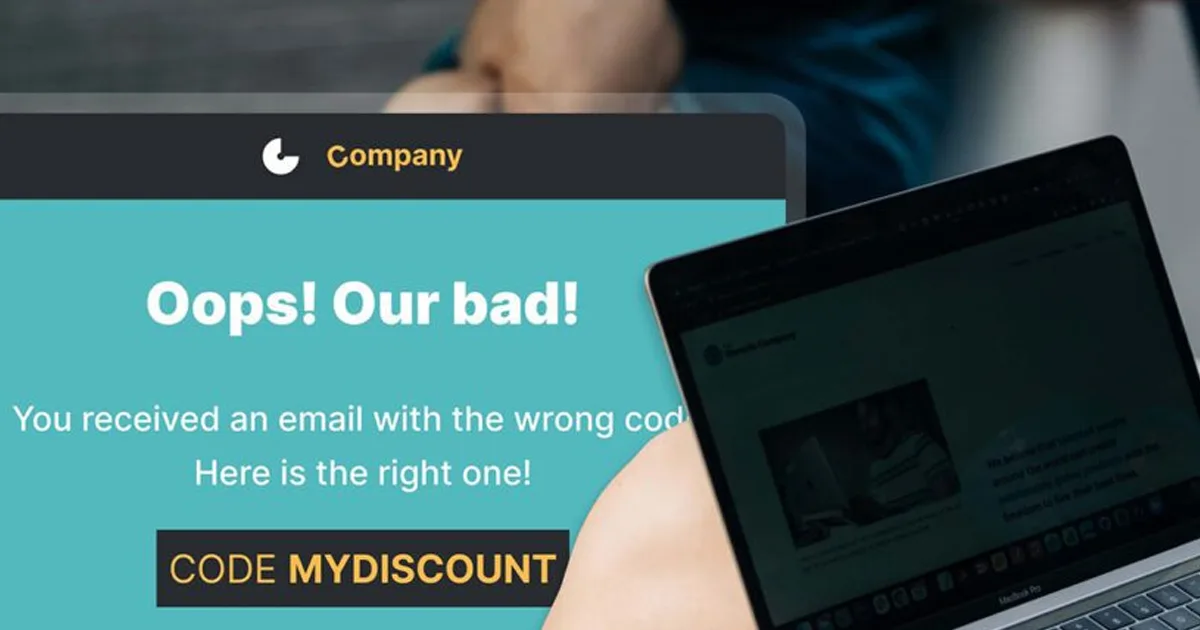 ¡Ups! Cómo disculparse por un error de email marketing