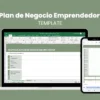 plantilla de plan de negocio para emprendedores descargar gratis - Angie Benavides Marketing